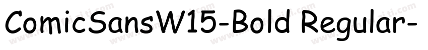 ComicSansW15-Bold Regular字体转换